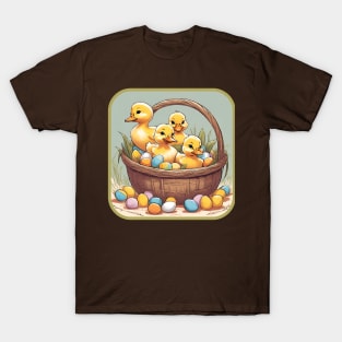 Easter Basket of Ducks. T-Shirt